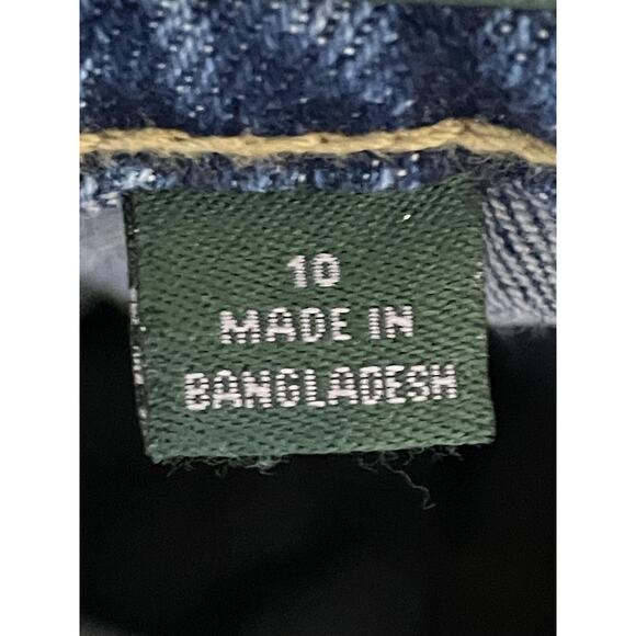 Wild Fable Jeans Womens 10 Blue Super High Rise Straight Button Fly Distressed - Picture 10 of 13